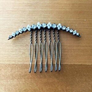 Chloe + Isabel - Crystal and Pearl - Petite Crescent Hair Comb